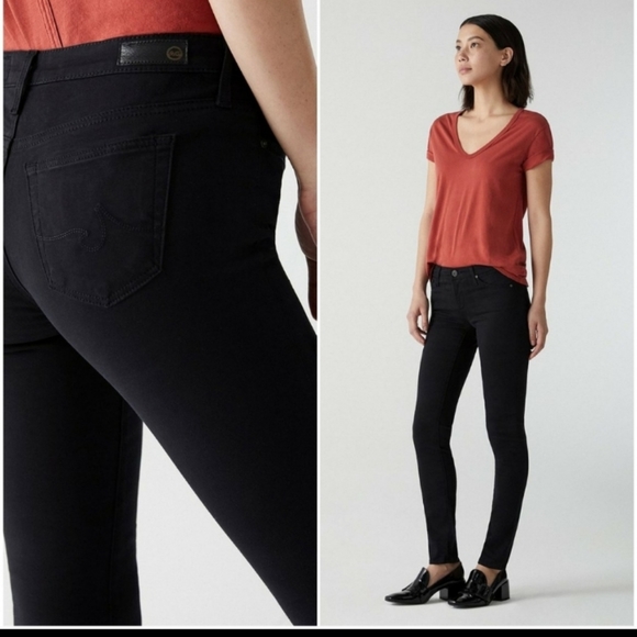 Womens Adriano Goldschmied The Stilt Cigarette Leg Jean 27R Black - Picture 2 of 7